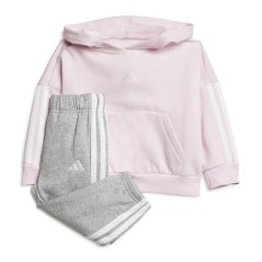 adidas 3-Stripe Essentials Joggers Set Infants Pink/Grey