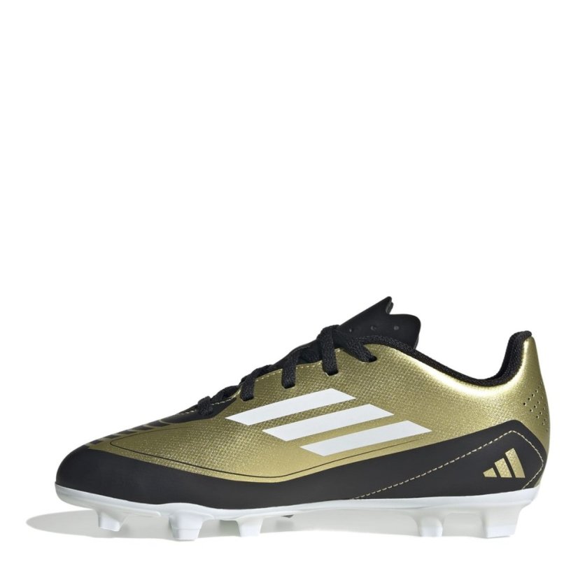 adidas F50 Club Junior Firm Ground Football Boots Gold/Black