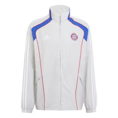 adidas FC Bayern UBP Tracksuit Top Adults Light Grey