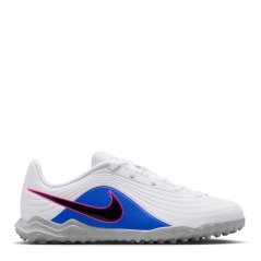 Nike Tiempo Club Junior Astro Turf Football Boots Blue/Wht/Pink