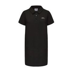Slazenger Short Sleeve Polo Dress Womens Black