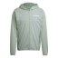 adidas Terrex Xperior Climawarm+ Wind Light Fleece Hooded Jacket Mens Silver Green