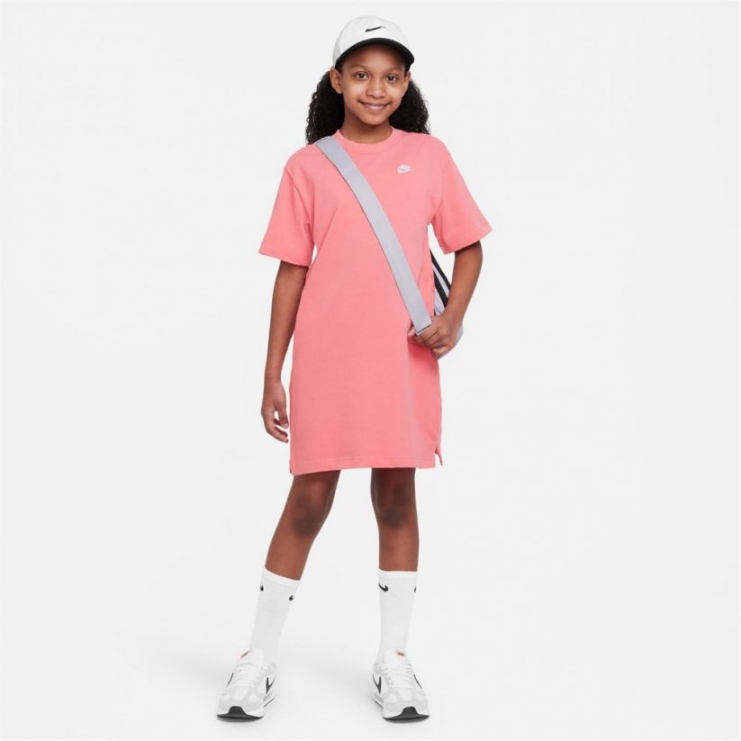 Nike Sportswear T-Shirt Dress Junior Girls Oxygen Purple
