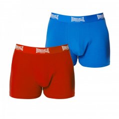 Lonsdale 2 Pack Trunk Mens Blue/Red