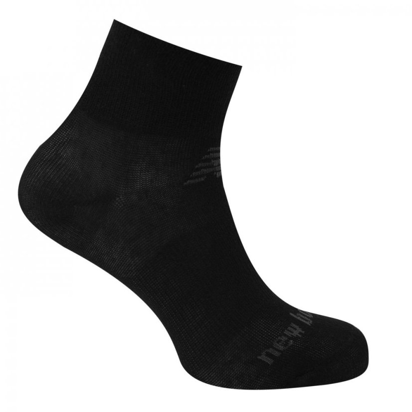 New Balance 3 Pack Ankle Socks Juniors Black