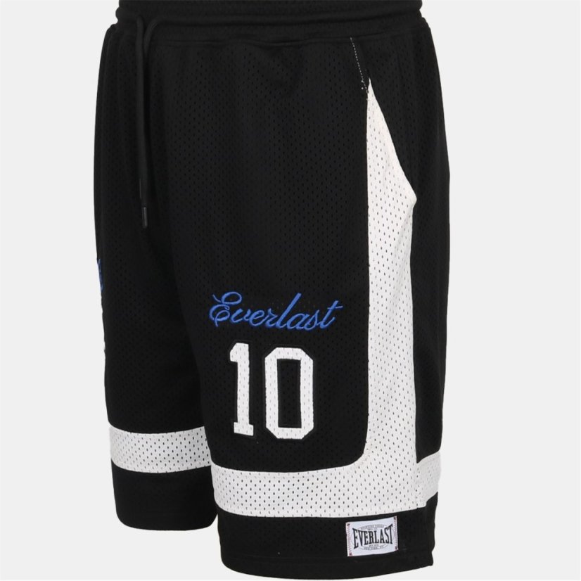 Everlast Men's Knee Length Open Pockets Basketball Shorts Black