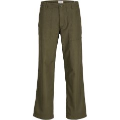 Jack and Jones Flared Trousers Mens Olive Night