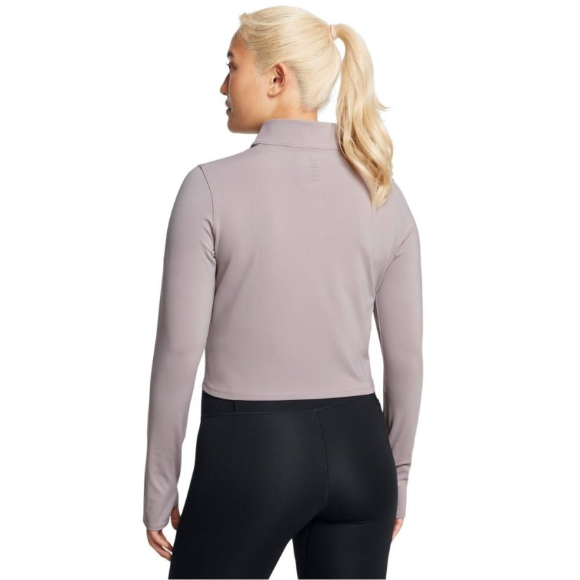 Under Armour Women's Launch Elite Half-Zip Long-Sleeve Performance Top Grey
