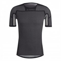 adidas Terrex DRYNAMO™ Short Sleeve Baselayer T Shirt Mens Black/ White