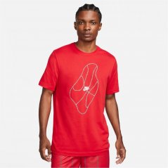 Nike Dri-Fit Graphic pánske tričko University Red