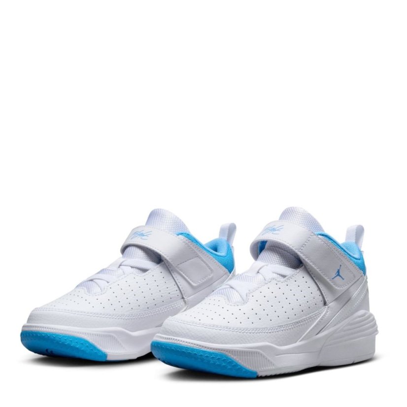 Air Jordan Max Aura 5 Little Kids' Shoes White/Blue