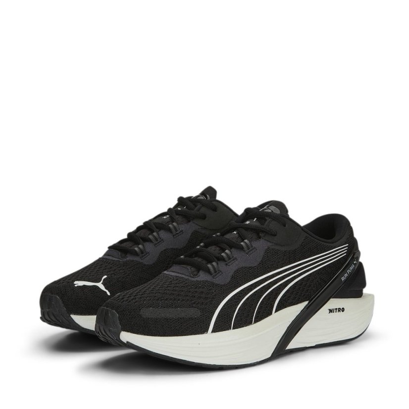 Puma Run Xx Nitro Nova Shine Wn'S Road Running Shoes Womens Black/White