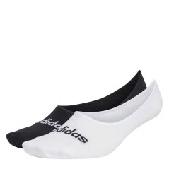 adidas Thin Linear Socks 2 Pairs White/Black