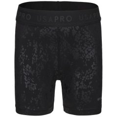 USA Pro 3 Inch Training Shorts Junior Girls Animal