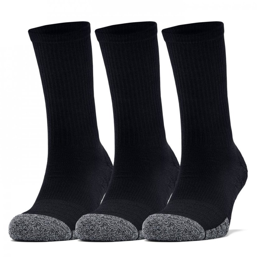 Under Armour Heatgear Crew Socks 3 Pack Black