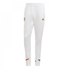 adidas Olympique Lyonnais Designed for Gameday Tracksuit Bottoms Adults White