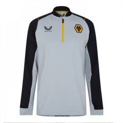 Castore Wolves quarter Zip Top Mens Pearl