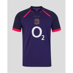 Castore Mens England Away Rugby Shirt 2026 Rhod/Mari/Diva
