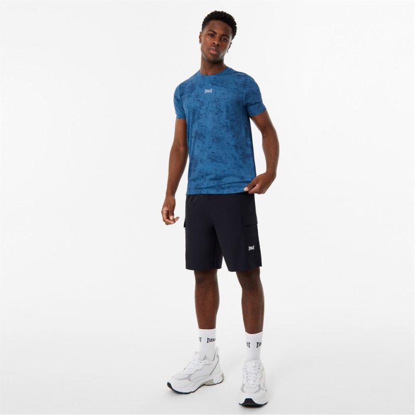 Everlast Stretch Mesh Tee Mens Dusky Blue