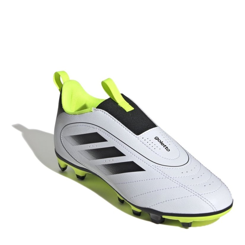 adidas Goletto IX Laceless Firm/Multi-Ground Boots Kids White/Black