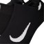 Nike Multiplier Running No-Show Socks (2 Pairs) Black/White