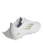 adidas F50 Club Junior Firm Ground Football Boots White/Gold/Wht