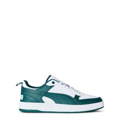 Puma Dribble Court Trainers Unisex Kids Wht/Malachit