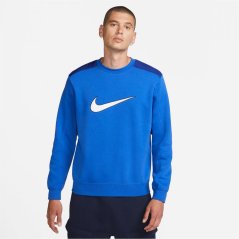 Nike Fleece Crewneck Jumper Royal Blue