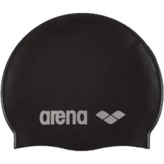 Arena Classic Silicone Swim Cap Black/Silver