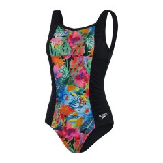 Speedo Prt Contr 1Pc Ld99 Black/Pink