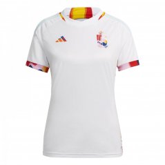 adidas Belgium Away Shirt 2022 Womens White