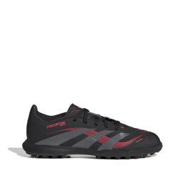 adidas Predator League Juniors Astro Turf Football Boots Black/Grey