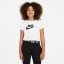 Nike Sportswear Big Kids' (Girls') Cropped T-Shirt White/Black