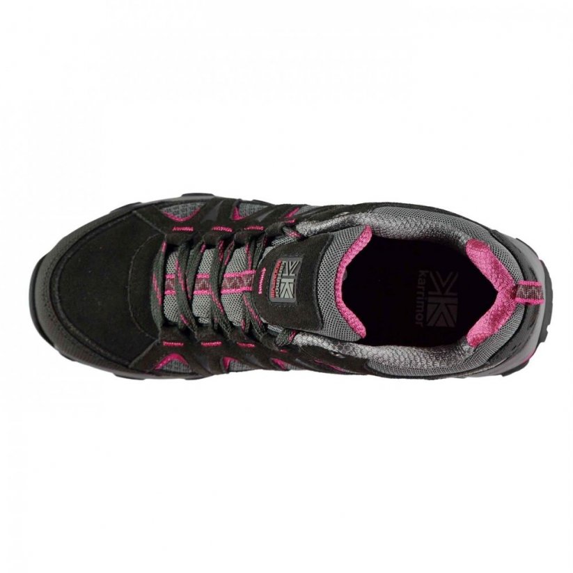 Karrimor Mount Low Ladies Waterproof Walking Shoes Black/Pink