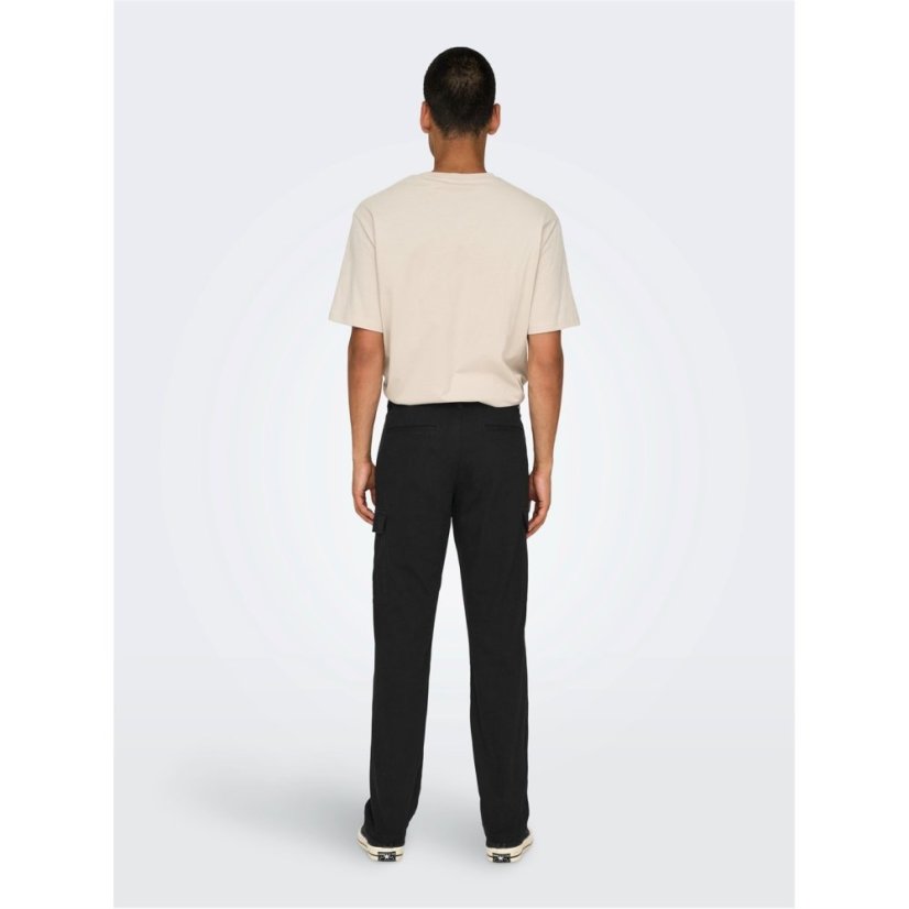 Only Men's Cargo Trousers Black