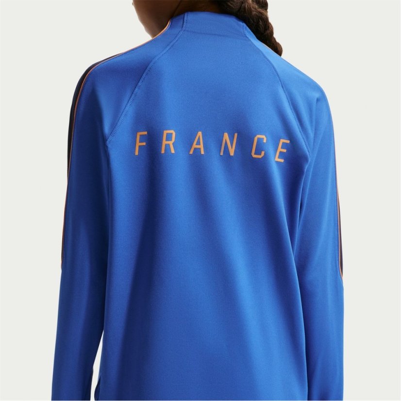 Nike Kids' France International Licensed Drill Top Blue/Orange