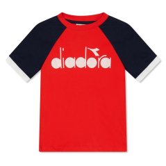 Diadora Unisex Kids' Short Sleeve T-Shirt Red