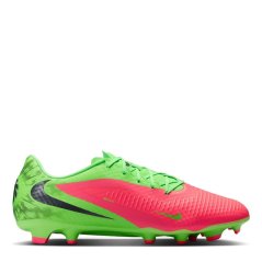 Nike Phantom 6 Low Academy Adults Firm Ground Football Boots Pink/Green Strk