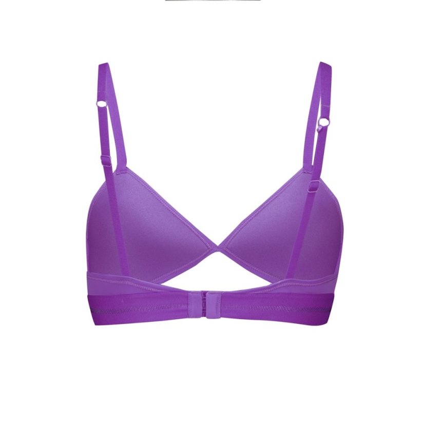 Puma Women's Peek A Boo Triangle Bralette Astor Purple