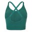 USA Pro UP Seamless Adjustable Sports Bra Forest Green