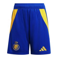 adidas Al Nassr Home Shorts 2024 2025 Juniors Blue/Yellow