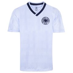 Score Draw West Germany 1984 Home Retro Shirt White/Black