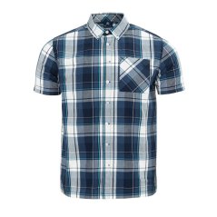 Giorgio Short Sleeve Check Shirt Mens Navy Check