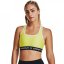 Under Armour Armour Medium Support Crossback Bra Womens Lime Yellow