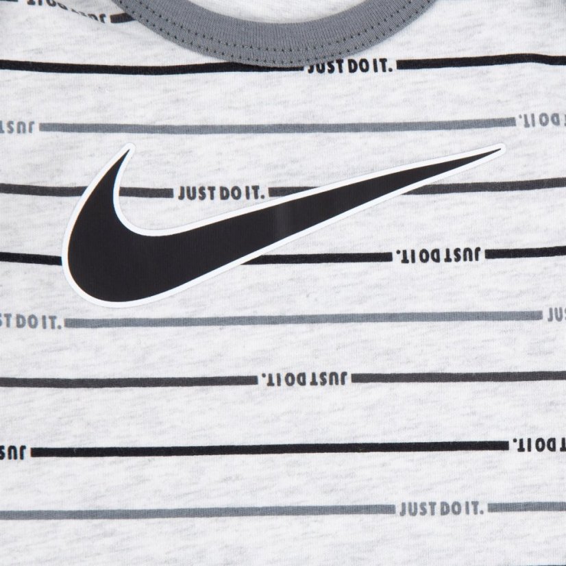 Nike Stripe Shrt Set Bb99 Smoke Grey