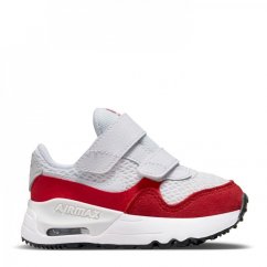 Nike Air Max System Baby Sneakers White/Red