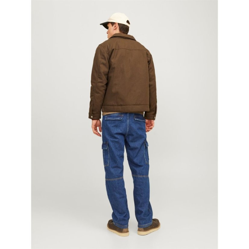 Jack and Jones Men's Eddie Wide Leg Jeans Blue Denim