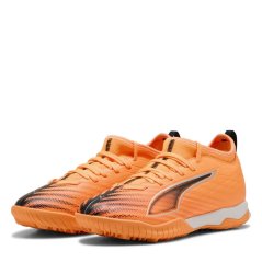 Puma Unisex Kids' Ultra 6 Match TT Mid Astro Turf Football Boots HtFr-Blk-GlwRd