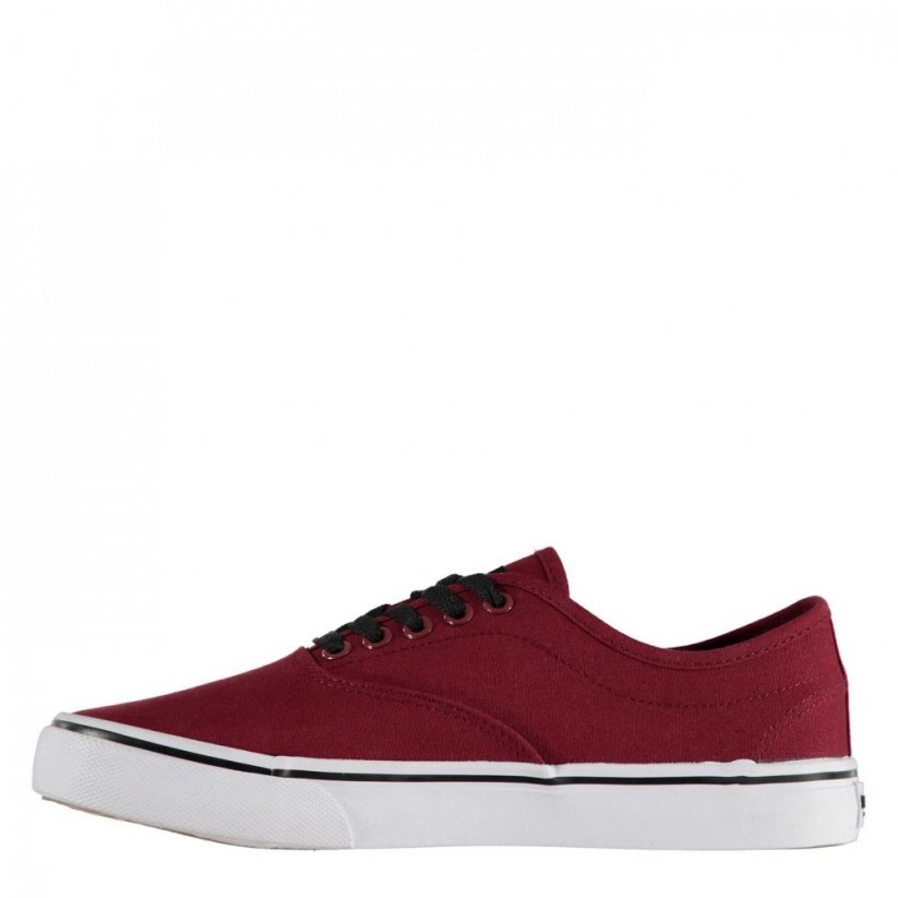 SoulCal Sunset Lace Mens Canvas Shoes Burgundy/White