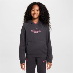 Nike Chelsea Third Pullover Hoodie Juniors Anthracite/Pink
